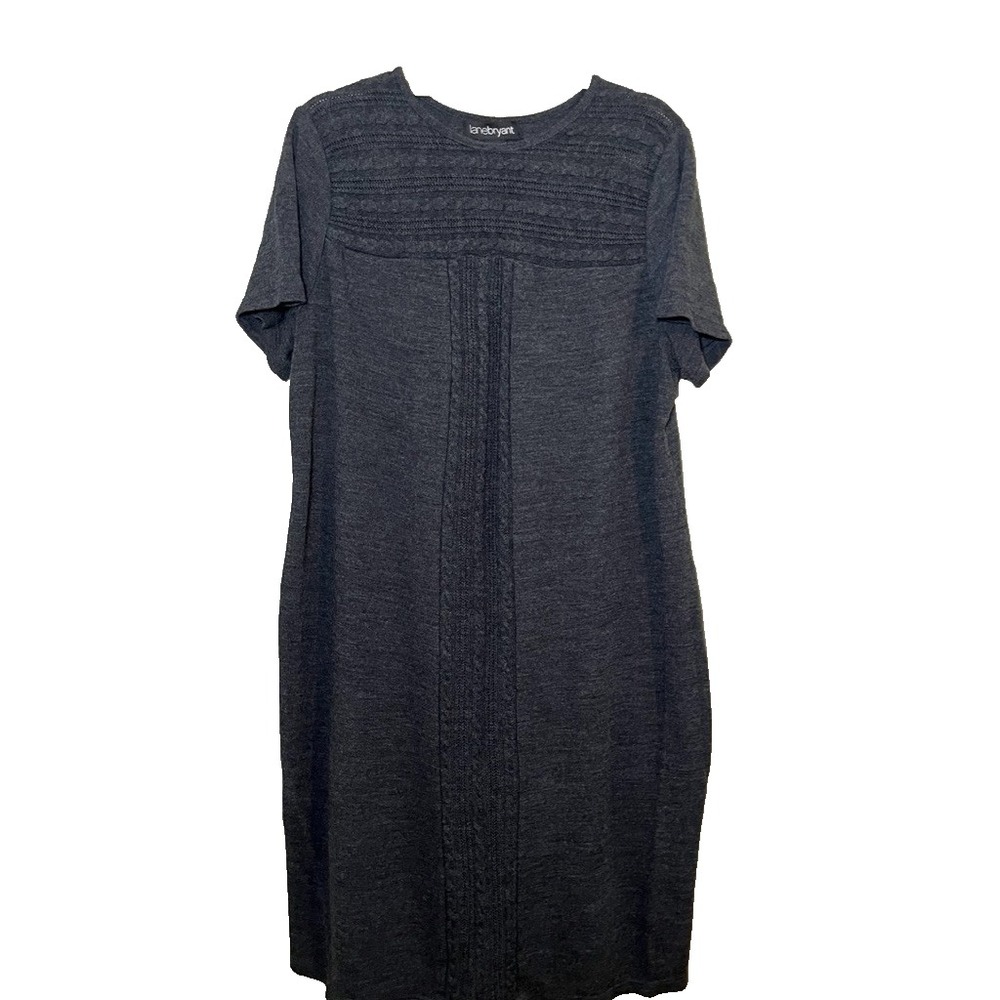 Retro Chunky Knit Sweater Gray Dress 18 Neutral Lagen Minimalist Grunge Skater